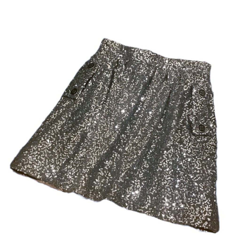 Sparkly Bespoke Sequined Mini Skirt